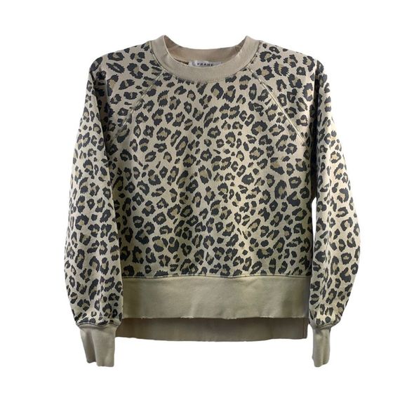 Frame Animal Print Sweatshirt Size XS - Picture 1 of 14